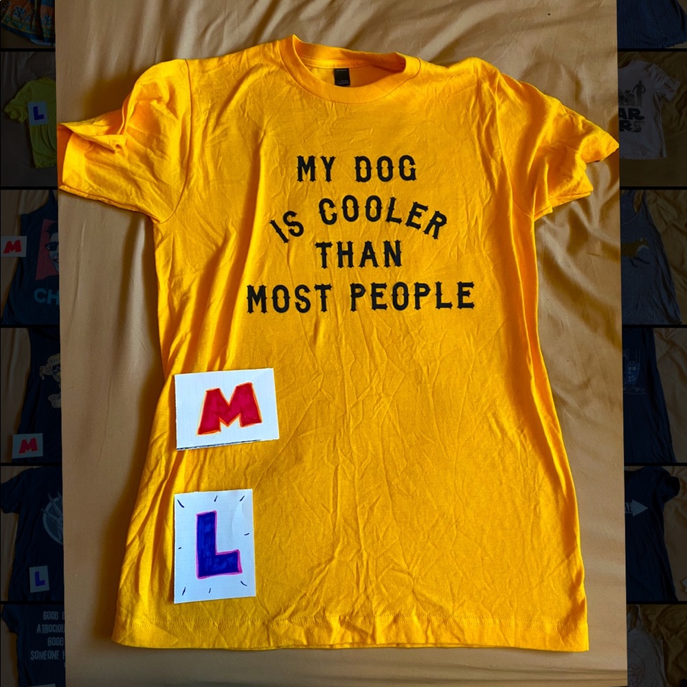 Golden yellow silly t-shirt